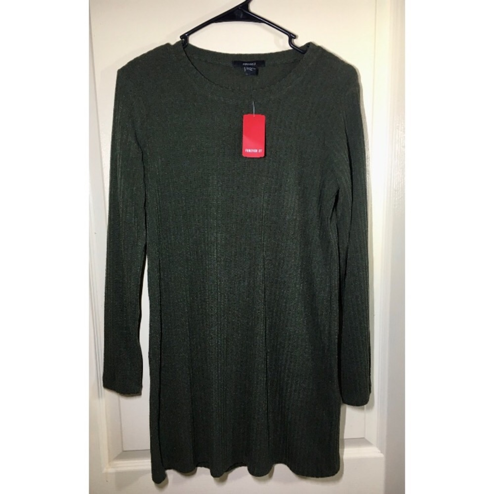 Short Olive Dress